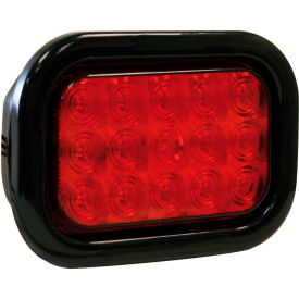 Buyers Products Co. 5625115 Buyers 5.33" Red Rectangular Stop/Turn/Tail Light Kit With 15 LED - 5625115 image.