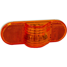 Buyers Products Co. 5626208 Buyers 6" Amber Oval Mid-Turn Signal-Side Marker Light With 9 LED - 5626208 image.