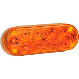 Buyers Products Co. 5626211 Buyers 6" Amber Oval Turn Signal Light With 10 LED - 5626211 image.