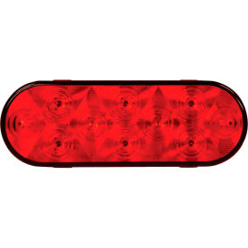 Buyers Products Co. 5626551 Buyers 6" Red Oval Stop/Turn/Tail Light With 10 LED With AMP-Style Connection - 5626551 image.