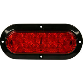 Buyers Products Co. 5626552 Buyers 6" Red Oval Stop/Turn/Tail Surface Mount Light Kit With 10 LED - 5626552 image.