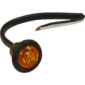 Buyers Products Co. 5627523 3/4" Round 3 Led Amber Marker Light W/ Grommet & Plug - Min Qty 5 image.