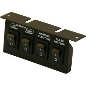 Buyers Products Co. 6391204 Buyers Black 4-Switch Panel 3-On/Off 1-Momentary - 6391204 image.