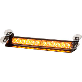 Buyers Products Co. 8891024 Buyers Amber Dashboard Light Bar With 12 LED - 14 x 3.75 x 2.5 Inch - 8891024 image.