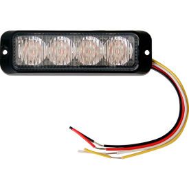 Buyers Products Co. 8891131 Buyers LED Rectangular Clear Strobe Light 12-24V - 4 LEDs - 8891131 image.