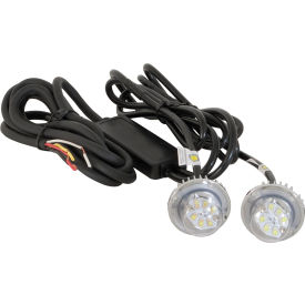 Buyers Products Co. 8891215 Clear LED Hidden Strobes w/ 2 In-Line Flashers - 15 Cable - 8891215 image.