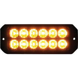 Buyers Products Co. 8891700 Buyers LED Rectangular Amber Strobe Light 12-24VDC - 12 LEDs - 8891700 image.