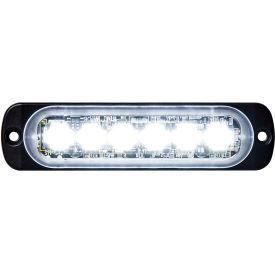 Buyers Products Co. 8891901 Buyers LED Rectangular Clear Low Profile Strobe Light 12V - 6 LEDs - 8891901 image.
