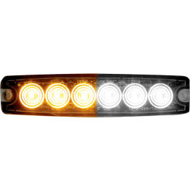 Buyers Products Co. 8892202 Buyers 5.14" Amber/Clear Surface Mount Ultra-Thin LED Strobe Light - 8892202 image.