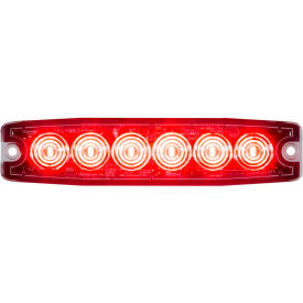 Buyers Products Co. 8892203 Buyers 5.14" Red Surface Mount Ultra-Thin LED Strobe Light - 8892203 image.