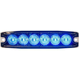 Buyers Products Co. 8892204 Buyers 5.14" Blue Surface Mount Ultra-Thin LED Strobe Light - 8892204 image.