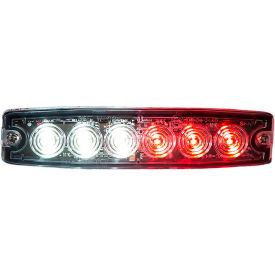 Buyers Products Co. 8892207 Buyers 5.14" Clear/Red Surface Mount Ultra-Thin LED Strobe Light - 8892207 image.