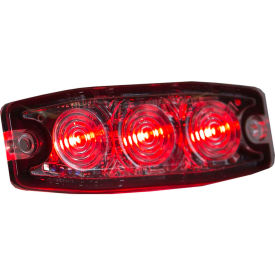 Buyers Products Co. 8892233 Buyers 3.4" Red Surface Mount Ultra-Thin Strobe Light With 3 LED - 8892233 image.