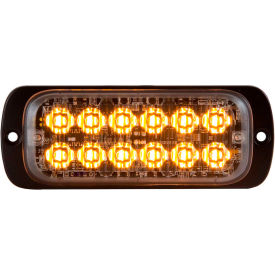 Buyers Products Co. 8892600 Buyers 4.5" Amber Thin Mount Rectangular Strobe Light With 12 LED - 8892600 image.