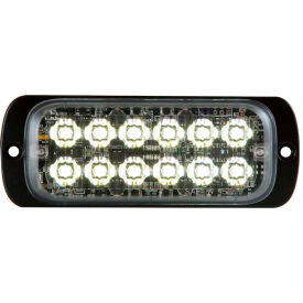 Buyers Products Co. 8892601 Buyers 4.5" Clear Thin Mount Rectangular Strobe Light With 12 LED - 8892601 image.
