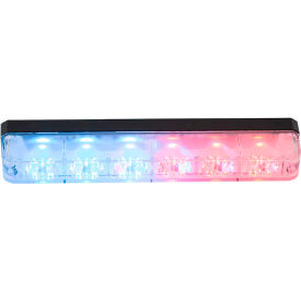 Buyers Products Co. 8892805 Buyers 5.19" Red/Blue Low Profile Strobe for Narrow Grill Spacing With 6 LED - 8892805 image.
