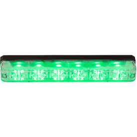 Buyers Products Co. 8892809 Buyers 5.19" Green Low Profile Strobe for Narrow Grill Spacing With 6 LED - 8892809 image.