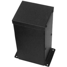 Buyers Products Co. AC010B Buyers Blank Console, AC010B, Black Powder Coated Steel, 7" W x 6-1/8" D 14-1/8" H image.
