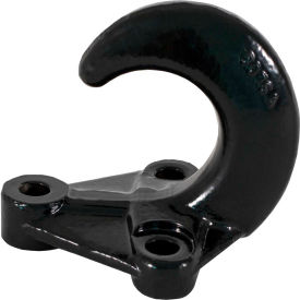 Buyers Products Co. B076A Buyers Products 3-Hole Black Powder Coated Drop Forged Bolt-On Heavy-Duty Towing Hook - B076A image.