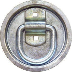 Buyers Products Co. B38RP Buyers Products B38RP Bolt-On Forged 1/2" D-Ring with Recessed Pan - Gray image.