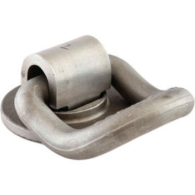 Buyers Products Co. B52 Buyers Products B52 Weld-On Forged 360° Rotating 1" D-Ring with 55° Angle - Gray image.