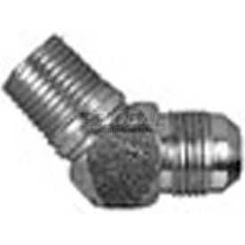 Buyers Products Co. H5355X6 Buyers 45° Male Elbow, H5355x6, 3/8" Tube O.D., 1/4" Female Pipe Thread - Min Qty 23 image.