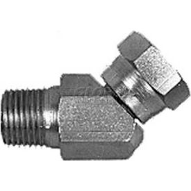 Fml Pipe Swivel To Male Pipe 45 Elbow, H9355x4x4, 1/4-18 Npsm Nut, 1/4-18 Male Npt-Min Qty 17