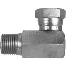 Buyers Products Co. H9405X6X6  Fml Pipe Swivel To Male Pipe 90° Elbow, H9405x6x6, 3/8-18 Npsm Nut, 3/8-18 Male Npt-Min Qty 15 image.