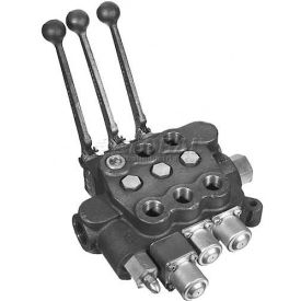 Buyers Products Co. HV3111AAAG2ED0 Buyers Directional Control Valve, HV3111AAAG2ED0, 3 Spools, 4 Way Spool Action image.