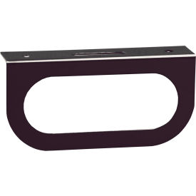Buyers Products Co. LB1 Single Oval Black Powder Coated Carbon Steel Light Bracket - Min Qty 12 image.