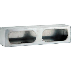 Buyers Products Co. LB3163ALSM Dual Oval Smooth Aluminum Light Cabinet - LB3163ALSM image.