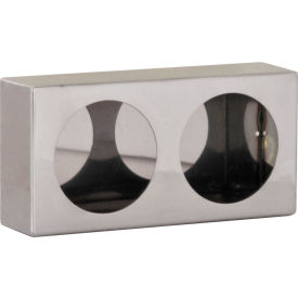 Buyers Products Co. LB6123SST Dual Round Stainless Steel Light Cabinet - LB6123SST image.
