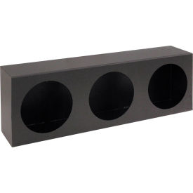 Buyers Products Co. LB6183 Triple Round Black Steel Light Cabinet - LB6183 image.