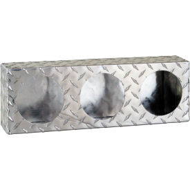 Buyers Products Co. LB6183ALDT Triple Round Diamond Thread Aluminum Light Cabinet - LB6183ALDT image.