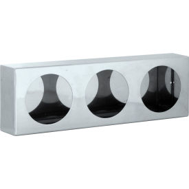 Buyers Products Co. LB6183SST Triple Round Stainless Steel Light Cabinet - LB6183SST image.