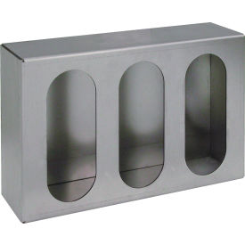 Buyers Products Co. LB8133 Triple Oval Primed Gray Steel Vertical Light Box - LB8133 image.