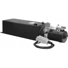 Buyers Products Co. PU303LRS Buyers Electric 3-Way Valve Power Unit, PU303LRS, 3 Gal Steel Reservoir, .375" NPTF Outlet image.