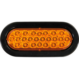 Buyers Products Co. SL65AO 6-1/2" Oval Recessed Amber Strobe Light - SL65AO image.