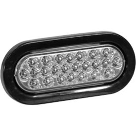 Buyers Products Co. SL65CO 6-1/2" Oval Recessed Clear Strobe Light - SL65CO image.