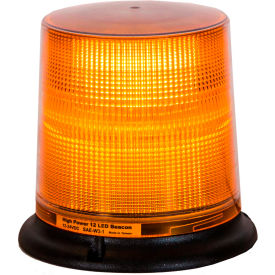 Buyers Products Co. SL696A Buyers Amber 12 LED Beacon Light With Tall Lens 6.75" Diameter x 6.625" Tall - SL696A image.
