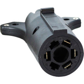 Buyers Products Co. TC2074P Buyers Products 7-Way Flat to 4-Way Round Plastic Trailer Connector Adapter  - TC2074P image.