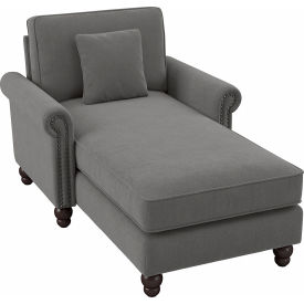 Bush Ind Inc CVM41BFGH-03K Bush Business Furniture Coventry Chaise Lounge w/ Arms, 41-1/2"W x 62-3/16"D x 35-3/4"H, French Gray image.