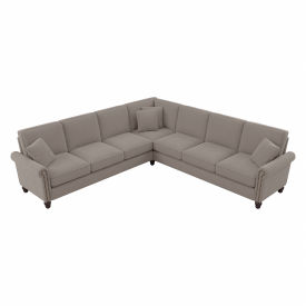 Bush Ind Inc CVY110BBGH-03K Bush Business Furniture Coventry L Shaped Sectional Couch, 111"W x 111"D x 35-3/4"H, Beige image.