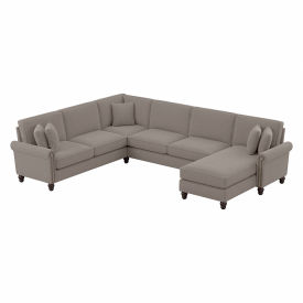 Bush Ind Inc CVY127BBGH-03K Bush Business Furniture Coventry U Shaped Sectional Couch, 128"W x 99"D x 35-3/4"H, Beige image.
