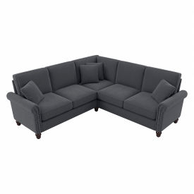 Bush Ind Inc CVY86BDGM-03K Bush Business Furniture Coventry L Shaped Sectional Couch, 87"W x 87"D x 35-3/4"H, Dark Gray image.