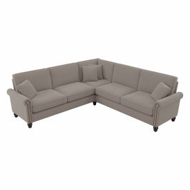 Bush Ind Inc CVY98BBGH-03K Bush Business Furniture Coventry L Shaped Sectional Couch, 99"W x 99"D x 35-3/4"H, Beige image.