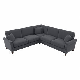 Bush Ind Inc CVY98BDGM-03K Bush Business Furniture Coventry L Shaped Sectional Couch, 99"W x 99"D x 35-3/4"H, Dark Gray image.