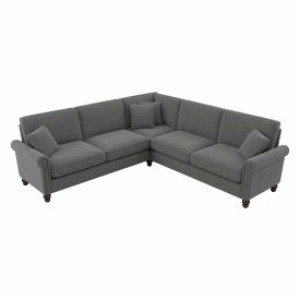 Bush Ind Inc CVY98BFGH-03K Bush Business Furniture Coventry L Shaped Sectional Couch, 99"W x 99"D x 35-3/4"H, French Gray image.