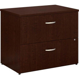 Bush Ind Inc WC12954C Bush Furniture Lateral File Cabinet, 2 Drawer with Double Handle Pulls - Mocha Cherry - Series C image.
