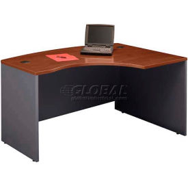 Bush Ind Inc WC24422 Bush Furniture Right Hand Wood Desk with Bow Front - Hansen Cherry - Series C image.